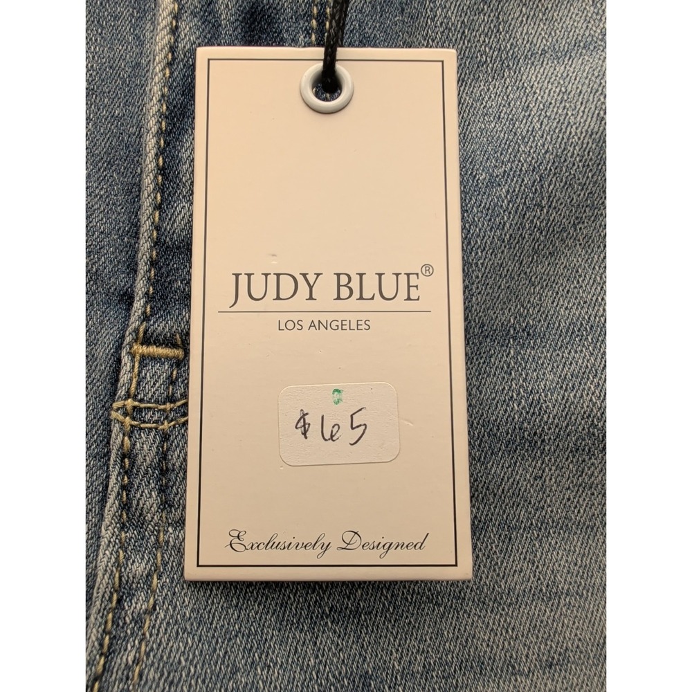 NWT Women's Judy Blue Bell Bottom Jeans Distressed High Rise size 1/25 - Picture 4 of 16